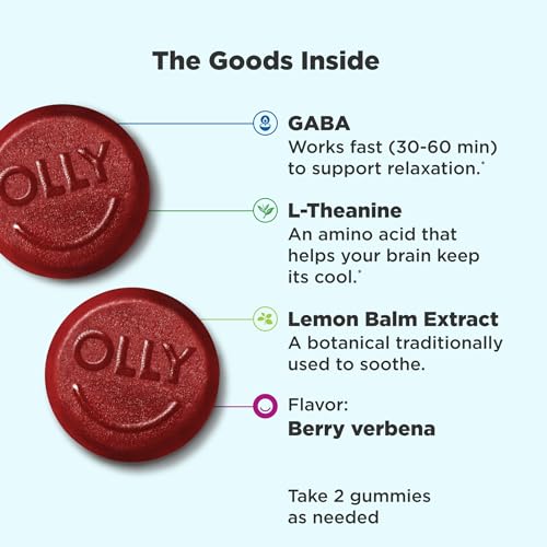 Say Goodbye To Stress 3 Ingredients Breakdown of the Olly Goodbye Stress Gummies