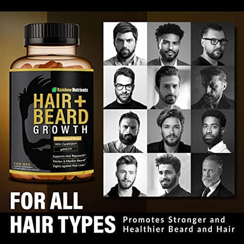 Rainbow Nutrients - Premium Hair & Beard Growth Vitamins For Men 3 Comprehensive Review of Rainbow Nutrients Hair + Beard Growth Vitamins for Men